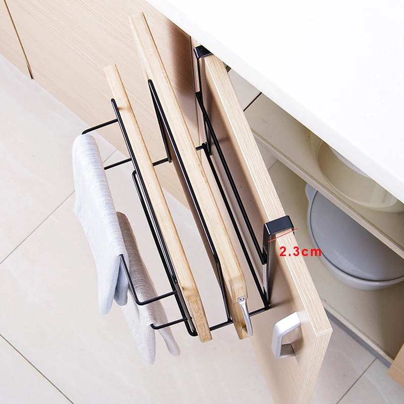 Железный многофункциональный держатель для хранения кастрюль с крышкой