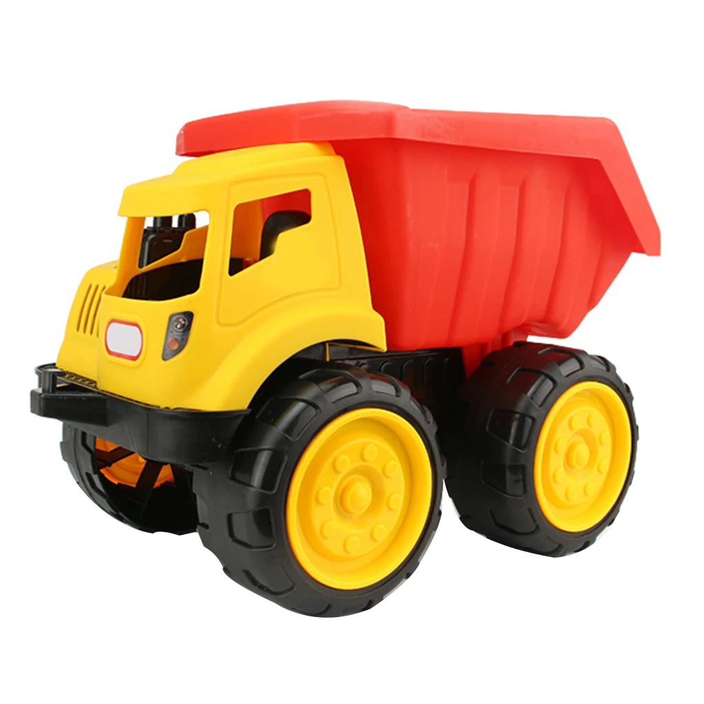 Beach Truck Совершенно мультяшный большой детский симулятор инженерных транспортных средств автомобиль грузовик экскаватор модель пляжный автомобиль детские развивающие игрушки - Цвет: Beach Truck
