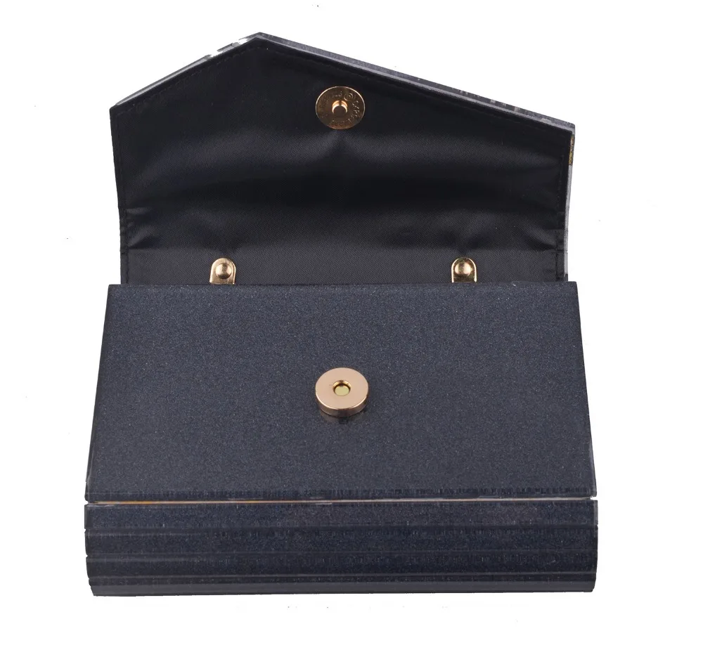 

XIYUAN Women Rhinestones Evening Bags black Diamonds Chain Shoulder bag Day Clutch Small Purse Evening Bags wallet female gift
