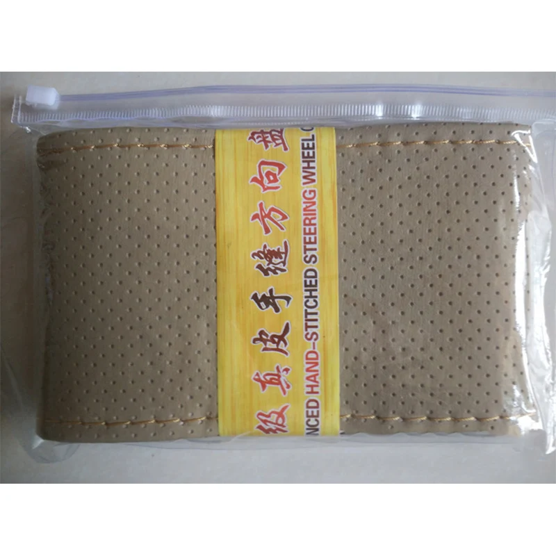 DIY чехлы на руль/чрезвычайно мягкая кожаная оплетка руль автомобиля с иглой и