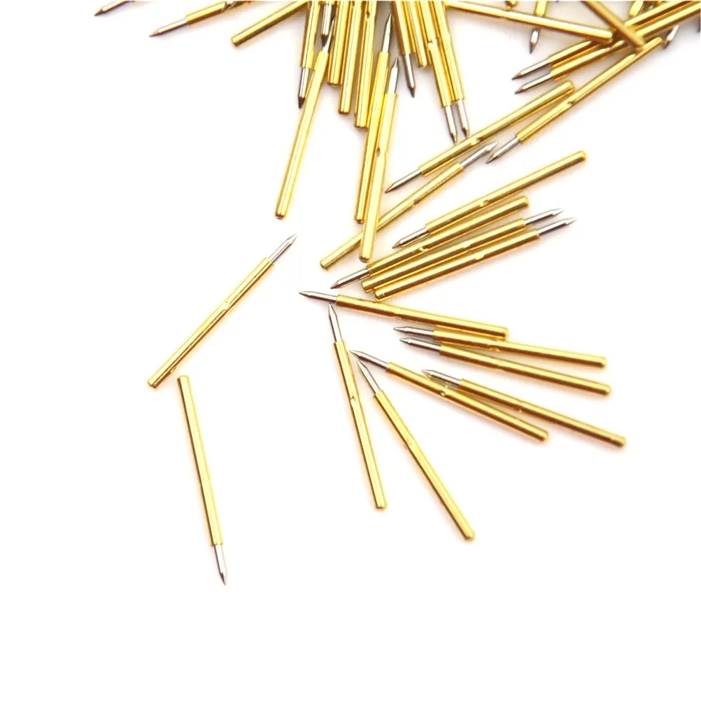 

New P75-B1 Dia 1.02mm 100g Cusp Spear Spring Loaded Test Probes Pogo Pins For Home Tool Wholesale 100pcs/set