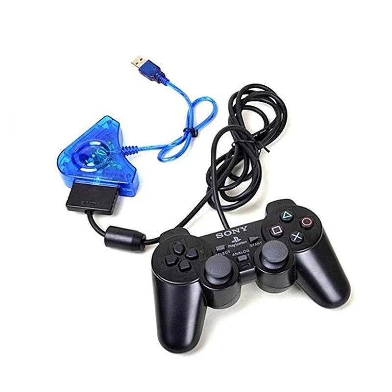 Контроллер USB адаптер геймпада для Sony PS2 контроллеры двойной Порты и разъёмы