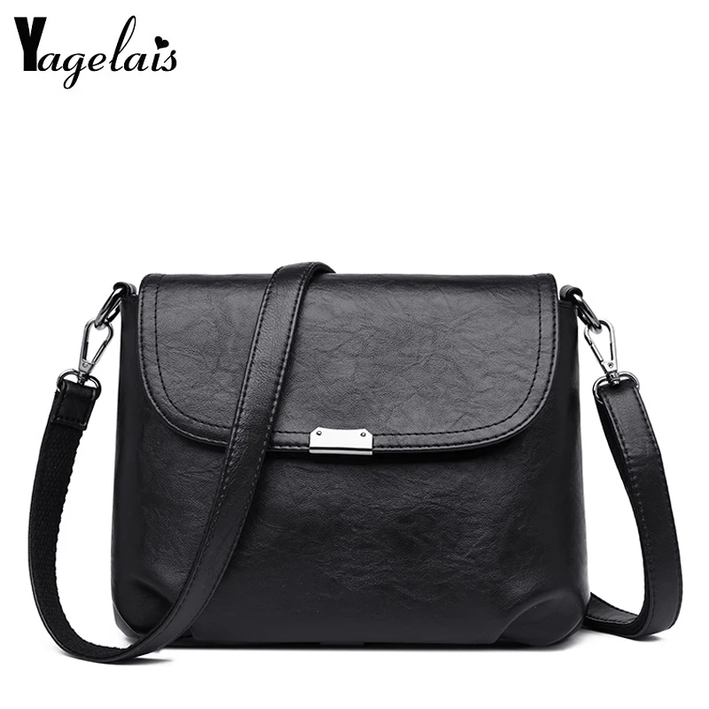 

2019 Shoulder Flap Bags Hot Handbag Lady Temperament Small Square Bag Leather Messenger Fashion High Quality Simple Designer
