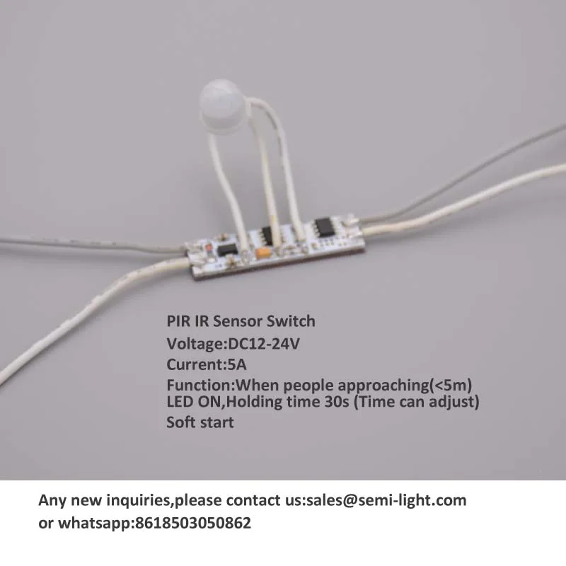 10 шт./лот Движения PIR Датчик LED алюминиевый профиль|switch for led strip|sensor switch ledled profile |