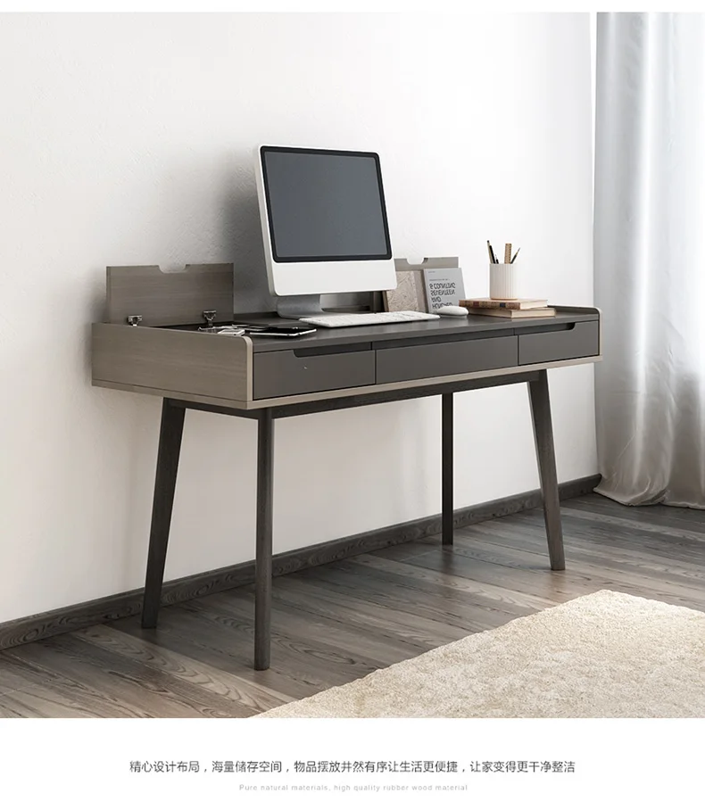 PC Desk office Computer Desk table with Multi-shelf bookcase Multifunction household Study desk fashion Laptop table furniture