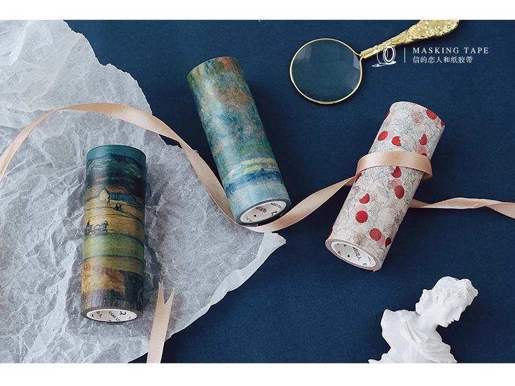 1 шт. васи ленты DIY японская бумага винтажная Мона маскирующая лента декоративные клейкие ленты Скрапбукинг наклейки размер 100 мм* 5 м