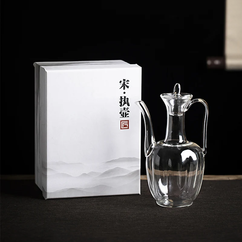 Ручной работы archaized song gourd edge ewer утолщенный высокотемпературный стеклянный чайник archaized бытовой чайник Электрический po