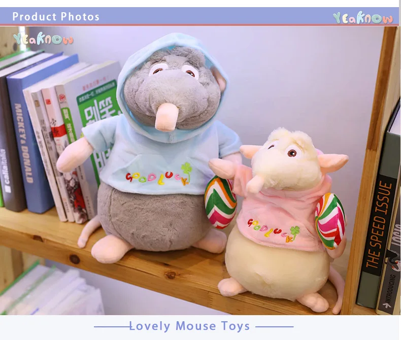 Yeawnow mouse 25 см 35 см мягкие игрушки для девочек и мальчиков плюшевые куклы Детские подарки на день рождения для девочек Lvoely игрушки для животных