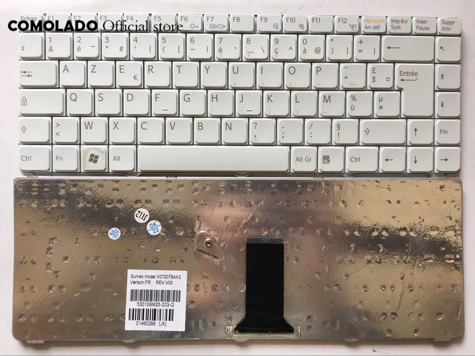 FR Французская клавиатура для SONY VAIO VGN-NR385ew VGN-NS VGN NS NR белая и Черная Клавиатура