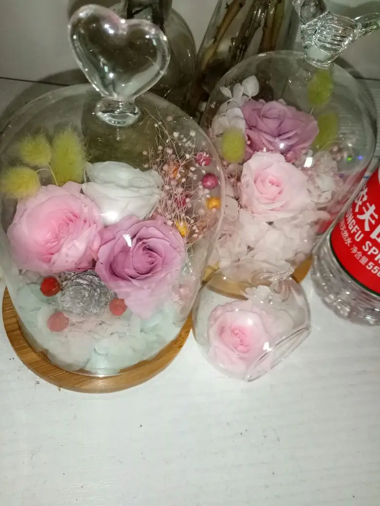 Круглые стеклянные вазы DIY вечная Цветочная стеклянная ваза деревянная база RGB ваза для цветов DIY свадебная Рождественская вечеринка декоративная ваза
