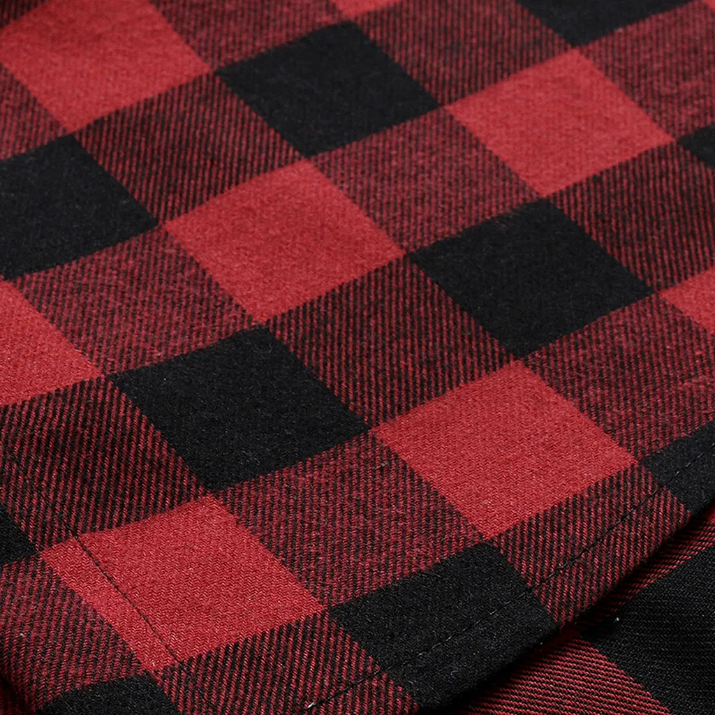 Летняя мужская рубашка с коротким рукавом капюшоном клетчатая повседневная