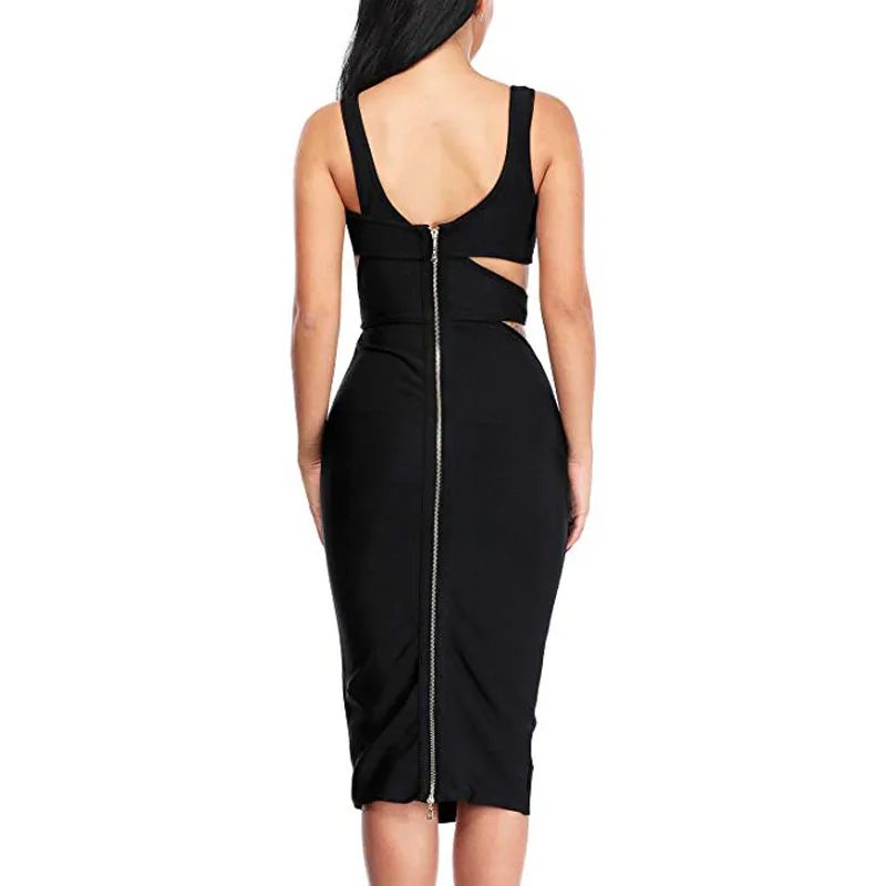 Женское Бандажное платье INDRESSME Клубное вечернее с вырезами облегающее на