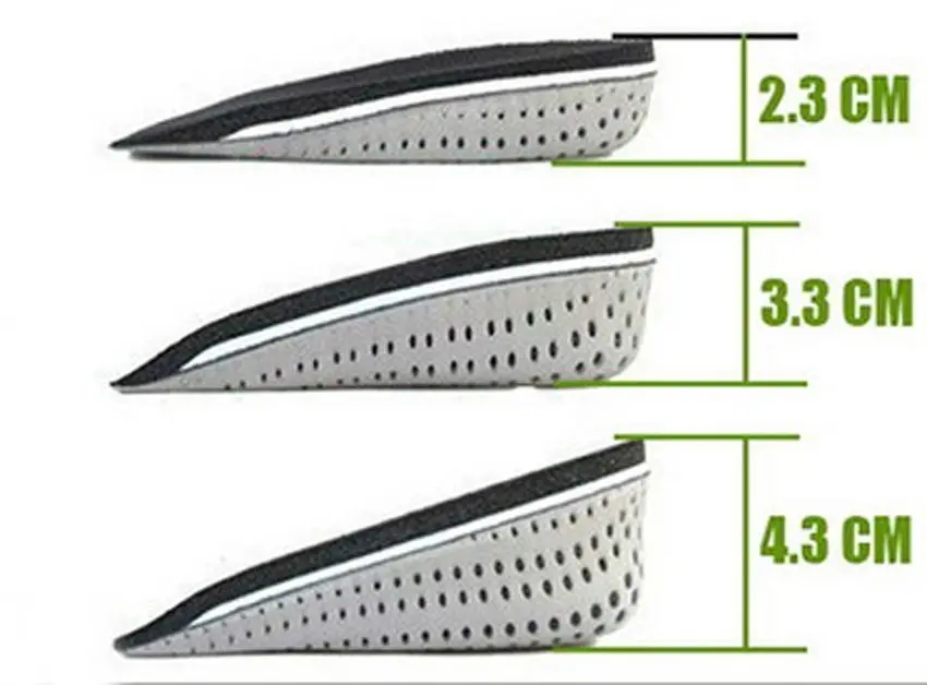FVYVL women men Unisex Insole Heel Lift Shoes Pad Cushion Elevator Taller Height Increase