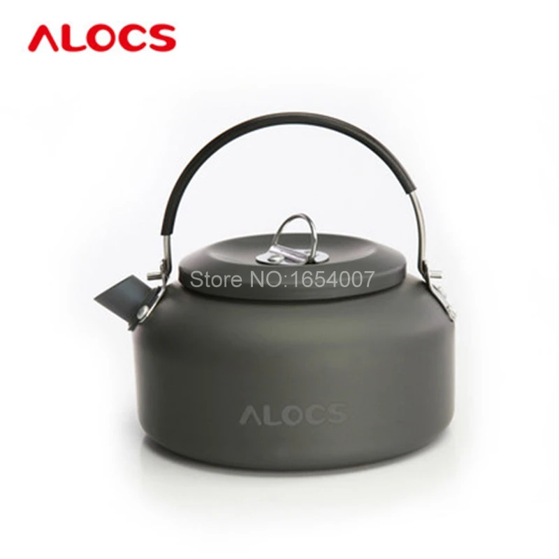 Alocs CW-K03 1.4L Открытый чайник для приготовления пищи, походные горшки для приготовления пищи, наборы для кемпинга, кухонная плита, водяной чайник, кофейник из алюминия
