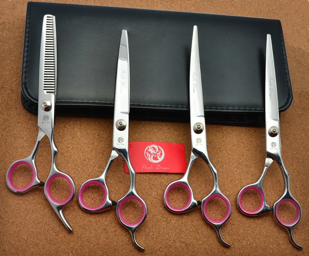 Парикмахерские ножницы JP 440C 4 шт. подходит для собак кошек питомцев 692 #7 '✙ см