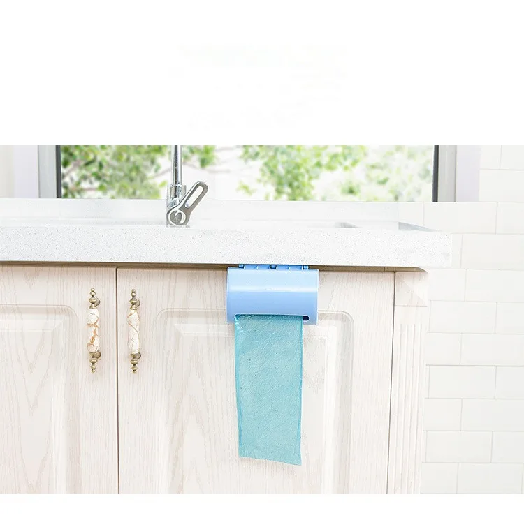

1PC Wall-mounted Plastic Bag Storage Box Garbage Trash Bag Storage Container Multi-purpose Kitchen Bathroom Organization OK 0826