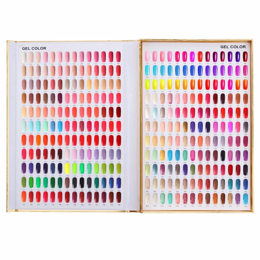 Набор из 10 штук золотых лаков для ногтей 308 цветов набор инструментов дизайна