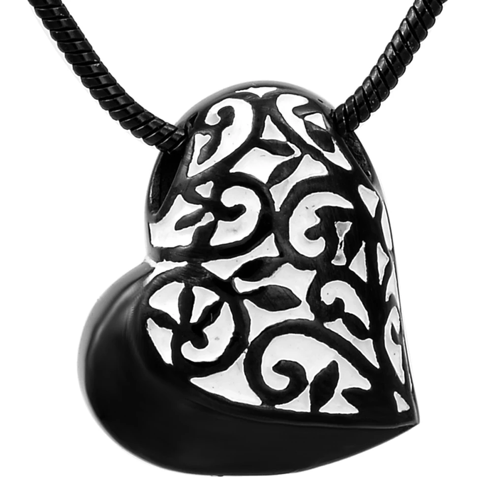 CMJ8234 уникальное и модное сердце Мемориал урна кулон Collier Femme похоронная шкатулка