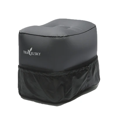 2 layer cushion grey Экологичная легкая подушка для путешествий из ТПУ, надувная подушка для самолета, переносная Подушка для спины, подушки для шеи - Цвет: 2 layer cushion grey