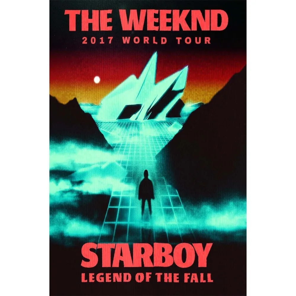 Новинка The Weeknd 2017 World Tour Starboy музыка-шелк художественный плакат настенный