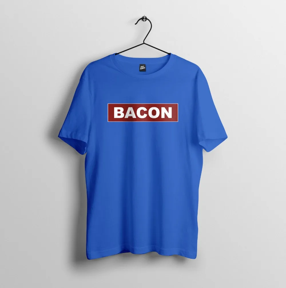 Футболка Bacon-забавный подарок-мужская футболка унисекс из 100% хлопка для всей