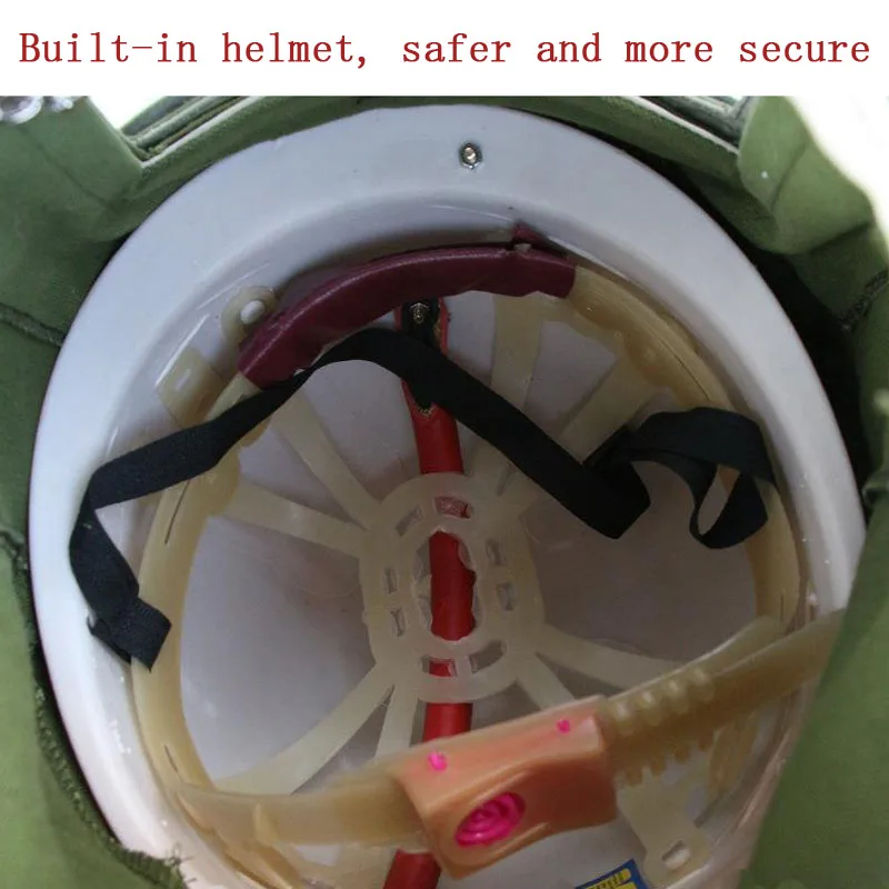 Green Protective Mask Sandblasting Cap Dust Proof Paint Industrial Full Face Grinding Head Shawl DFS050 | Безопасность и защита