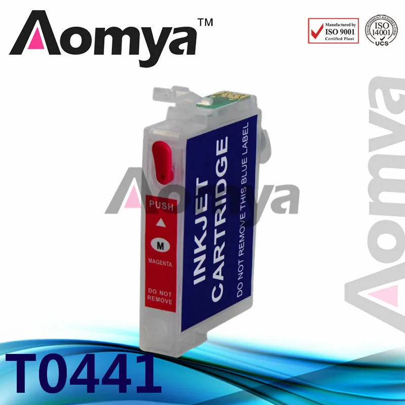 4 цвета T0441 T0442 T0443 T0444 многоразового картридж для Epson Stylus C64/C66/84/C86/CX3600 /CX4600/CX6400/CX6600