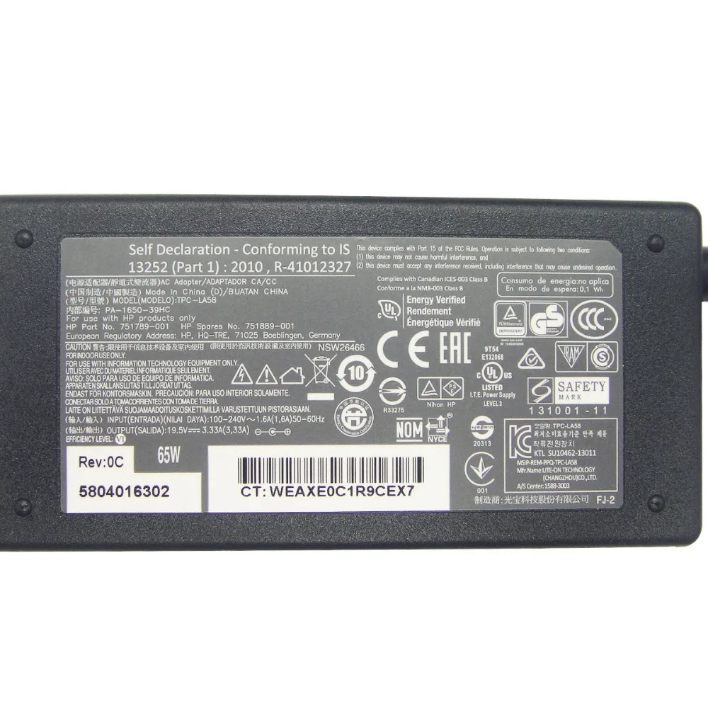 Cheaper Price 65W 19.5V 3.33A 7.4*5.0mm TPC-LA58 PA-1650-39HC Laptop AC Adapter For HP Compaq Presario CQ61 CQ60 CQ40 CQ45 CQ50 |
