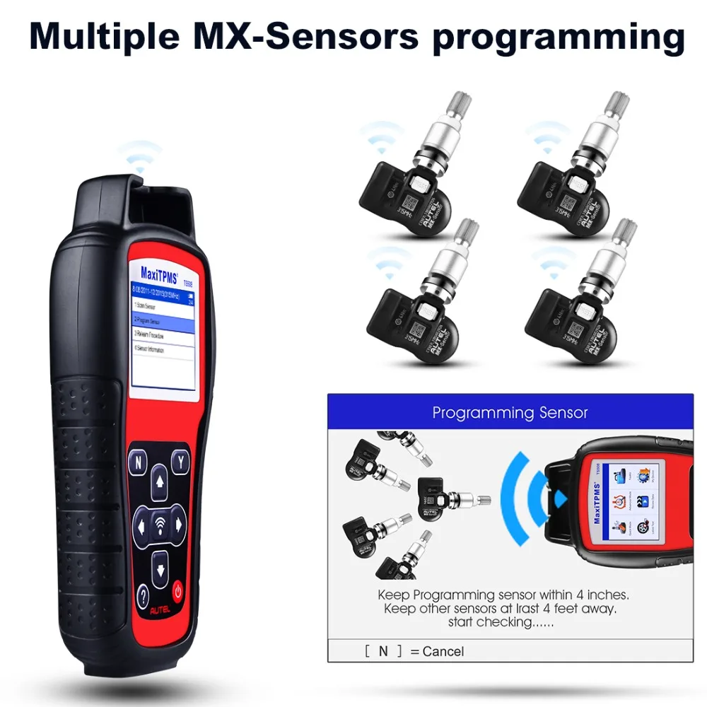 Autel TPMS сменный инструмент TPMS инструмент для программирования MaxiTPMS TS508K давление в шинах 315/433 МГц TPMS датчик активации шин