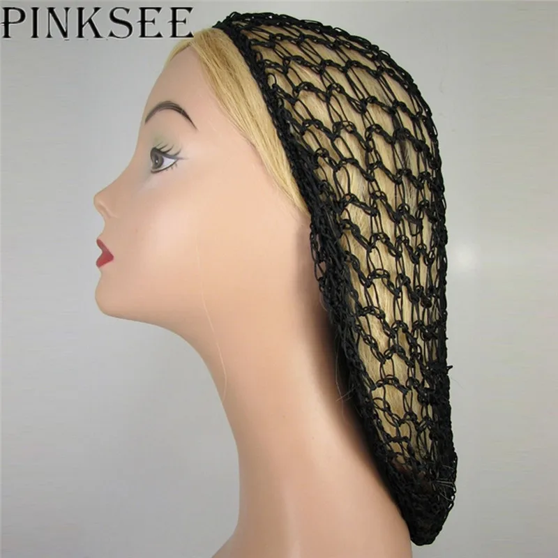 PINKSEE популярный модный эластичный сетчатый чехол для волос Snood Bun балет танцев