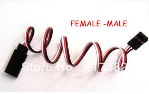 

free shipping 15cm high quality servo extension cable 30 core wire cable female to male for Futaba JR