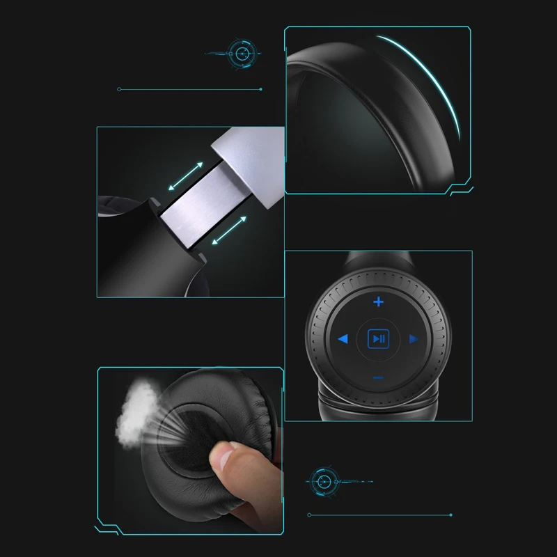 Bluetooth беспроводная гарнитура с шумоподавлением портативные стерео наушники