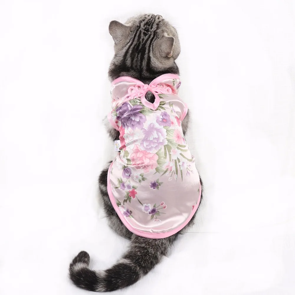 Летняя весенняя одежда для щенков футболки Чихуахуа Одежда животных жилет Кошки