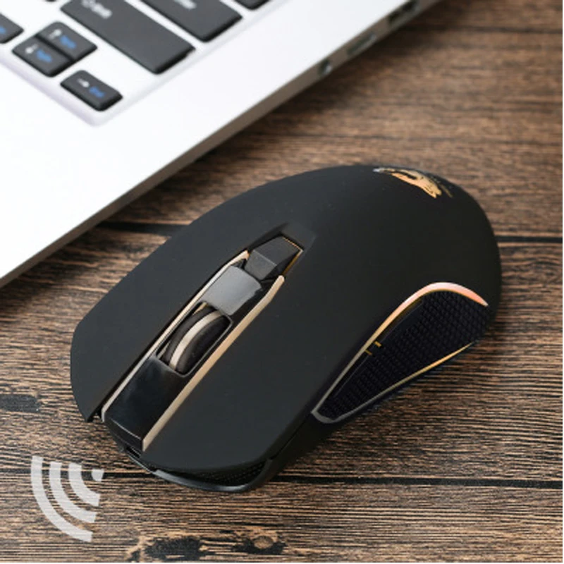Huppgou X9 6 кнопок 2 4G Беспроводная зарядка мышь бесшумная Механическая игровая