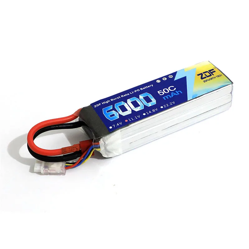 ZDF Lipo 2S 3S батарея для квадрокоптера с фиксированным рукавом 6S 7 4 В 11 1 14 8 в 22 2 6000 мА ·