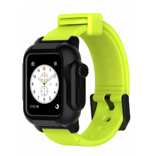 18 Военный водонепроницаемый чехол ремешок для Apple Watch band 42 мм Iwatch Series 3 2 спортивные часы с браслетом и защитным чехлом - Цвет ремешка: 18