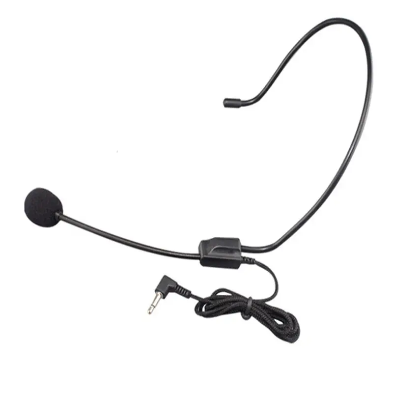 

Portable 3.5MM Wired Microphone Headset Studio Conference Guide Speech Speaker Stand Headphone For Voice Amplifier UY8