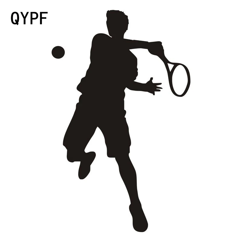 Виниловые наклейки для автомобиля QYPF 11 4 см * 18 черные серебристые спорта и