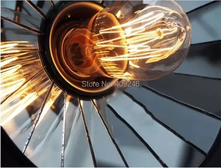 22 см винтажное прикрепленное зеркало лампа Edison RH Лофт Потолочный Настенный