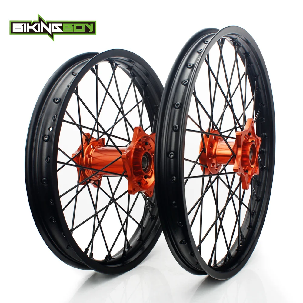 BIKINGBOY 21 &quot18&quot для KTM 125 150 200 250 300 350 400 450 500 505 525 530 EXC MXC SX XC F W передние и задние колеса