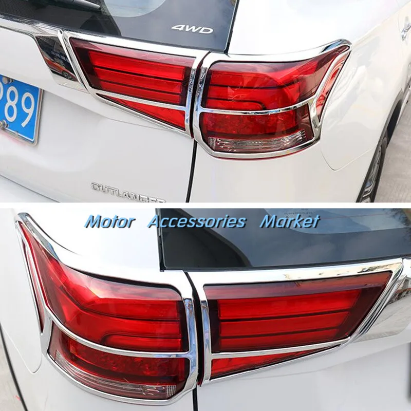 Хромированная задняя крышка для Mitsubishi Outlander 2016 2017 2018 2019 4 шт.|light trim|trim covertrim chrome |