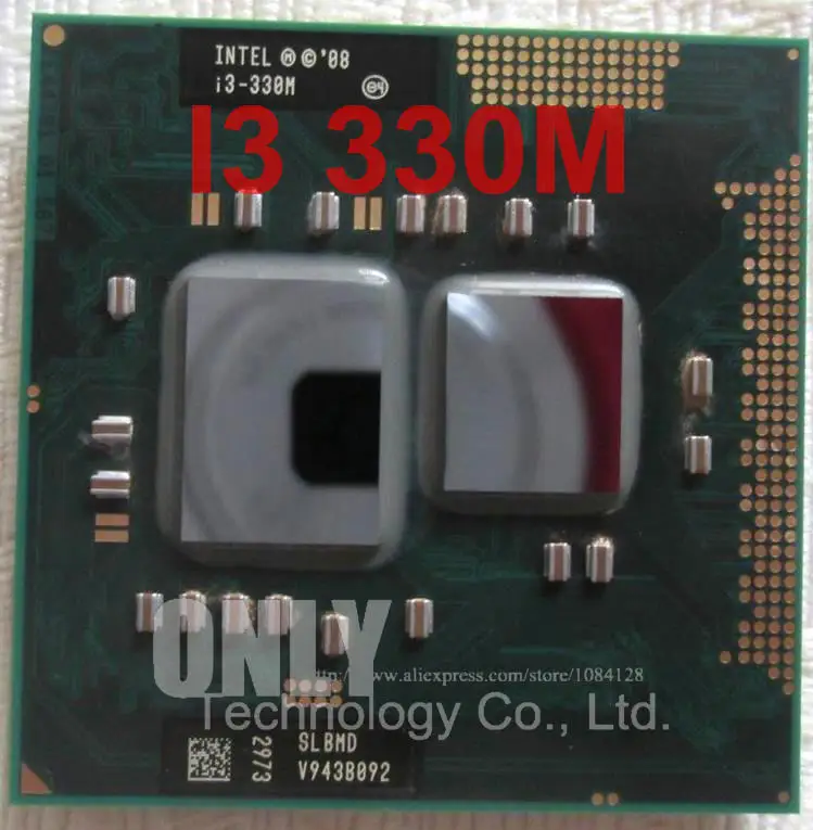 Оригинальный процессор Intel core I3 330M 3M Cache 2 1 ГГц для ноутбука бесплатная