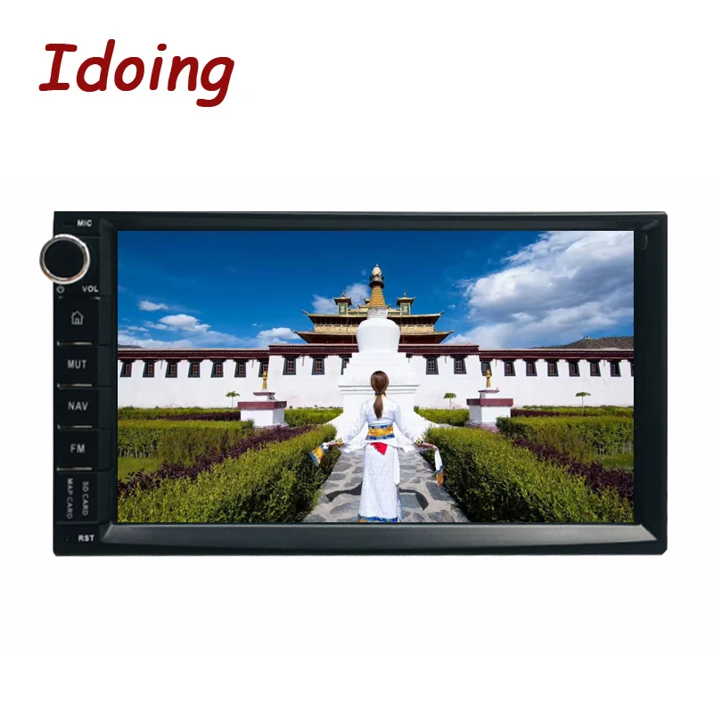 Автомобильный мультимедийный плеер Idoing Универсальный 2din на Android 8 0 с 7-дюймовым IPS