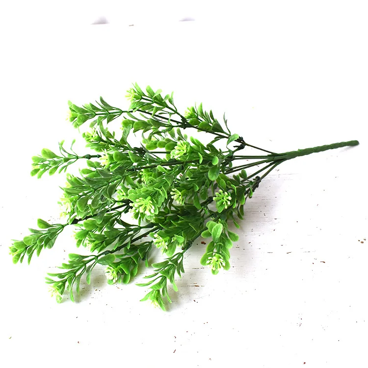 35cm artificial greenery plants 7 forks Milan grass wall Plant for home wedding decoration | Дом и сад