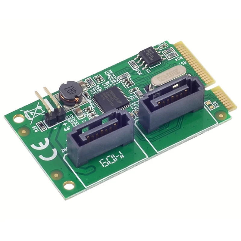 Мини PCI Express 2 0 ASM1061R чипсет SATA 6 Гбит/с RAID контроллер карта порта 3 Поддержка RAID0 RAID1