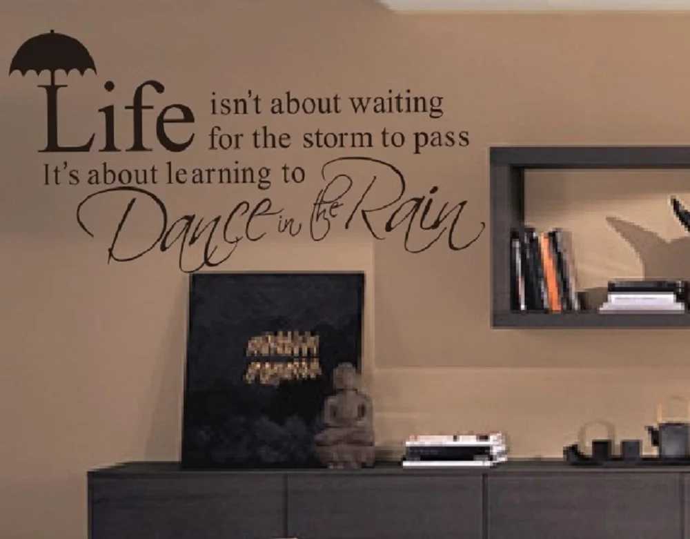 DIY Наклейка на стену &quotжизнь не о&quot слоган английском языке виниловые наклейки