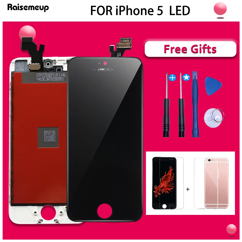 ААА + качественная сборка для iPhone 4 5 5S 6 plus ЖК-дисплей Экран Дисплей дигитайзер