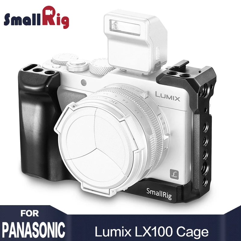 Клетка для камеры SmallRig LX100 для Panasonic Lumix LX100 с креплением для холодного башмака ручка Arri отверстия для определения местоположения 2198