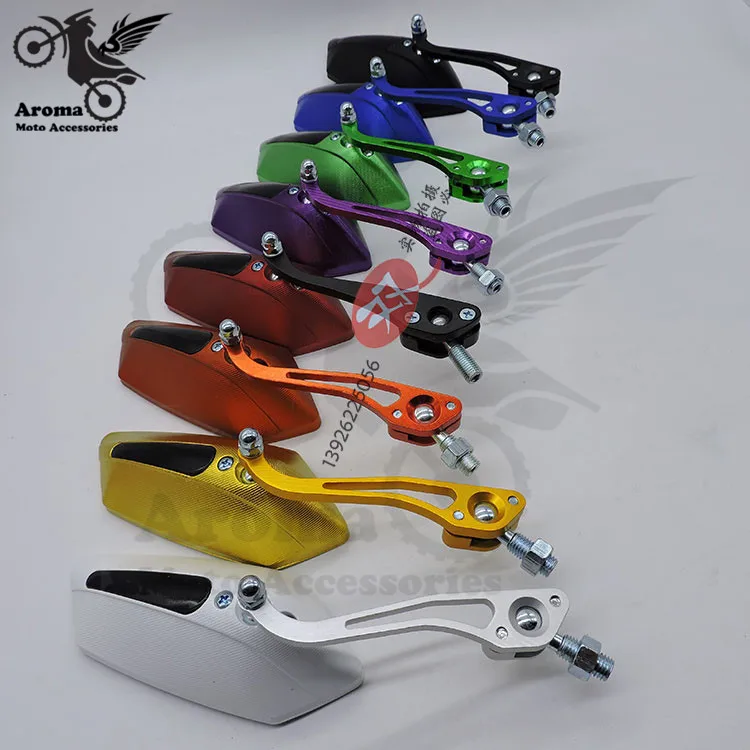 Зеркало заднего вида для мотоцикла разноцветное универсальное зеркало питбайка