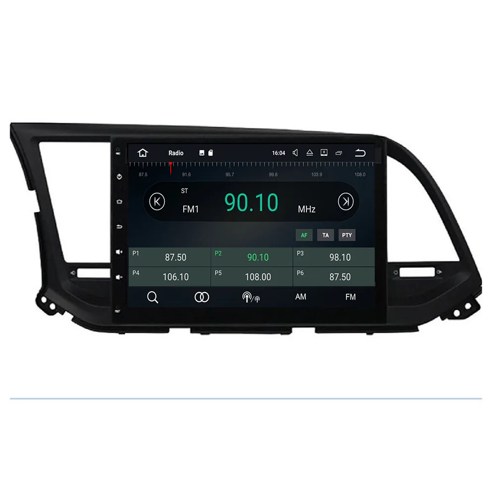 Автомобильное радио мультимедиа 2 din видео плеер навигация GPS Android 4G для Hyundai Elantra 6